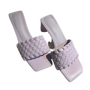 Weaved lavender sandals